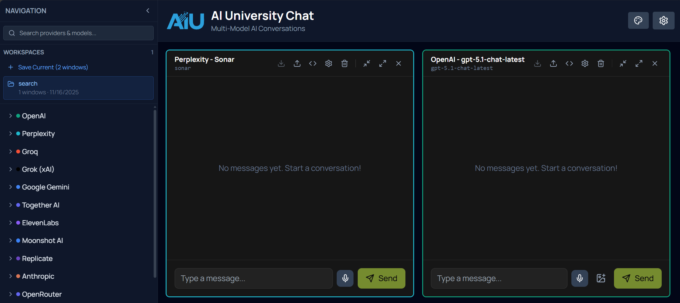 AI University screenshot